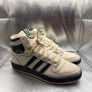 Size 7 Adidas Top Ten RB Mens Cream White Dark Green Mens Athletic Shoes IF7834